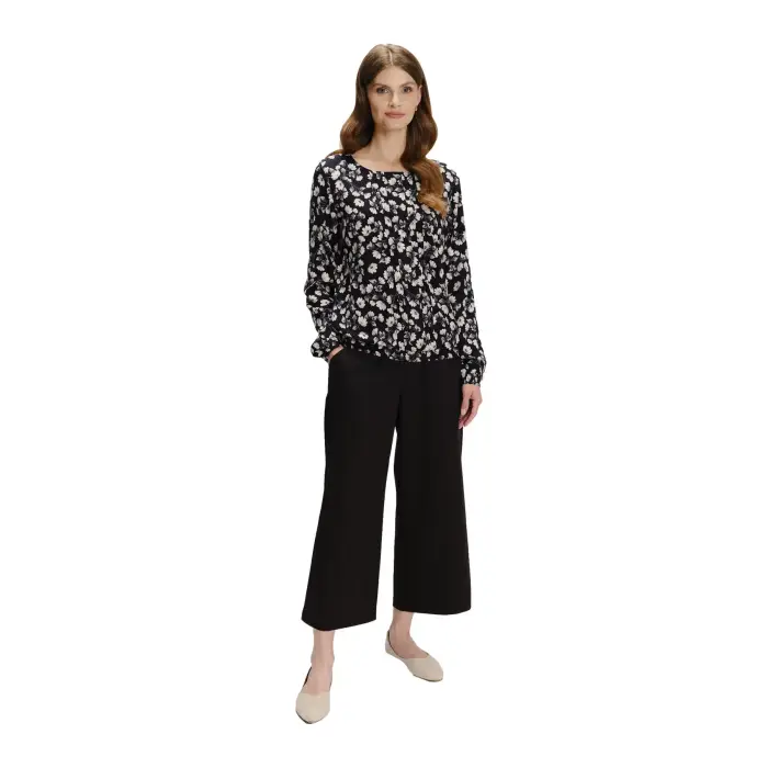 Blusa floreale da donna Greenpoint Noir