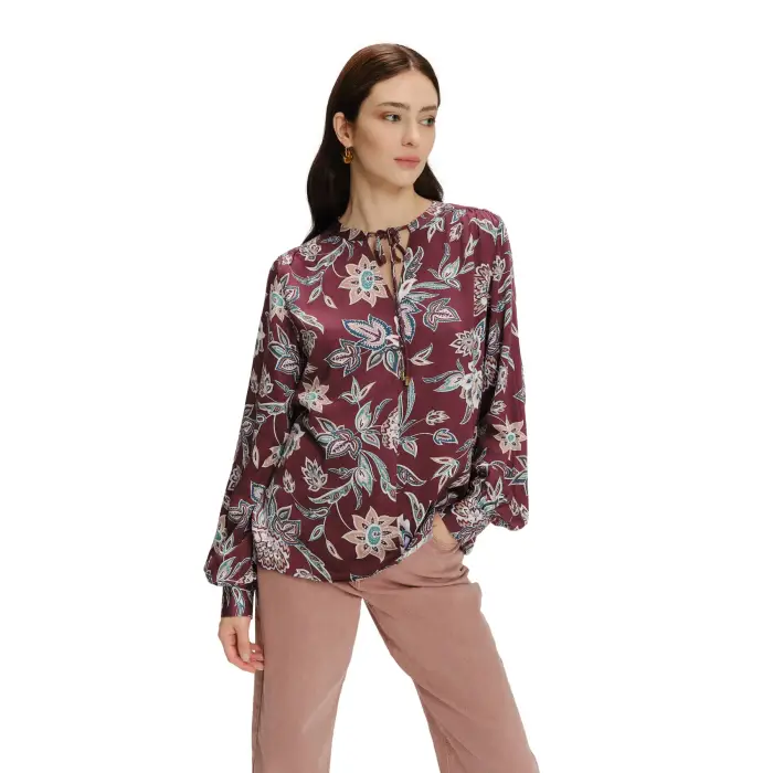 Blusa floreale da donna Greenpoint Rouge