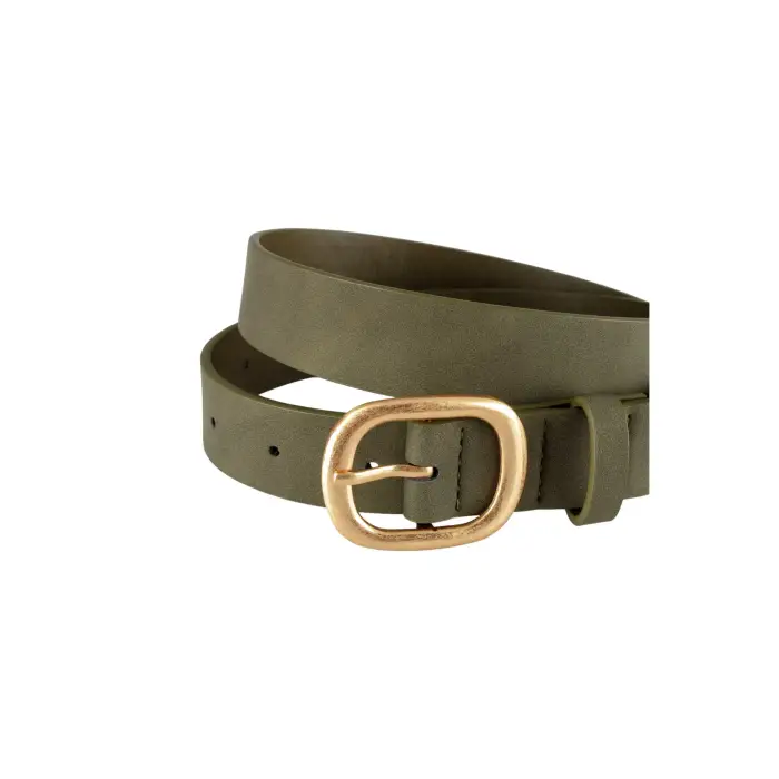 Cintura con fibbia dorata donna Greenpoint Vert