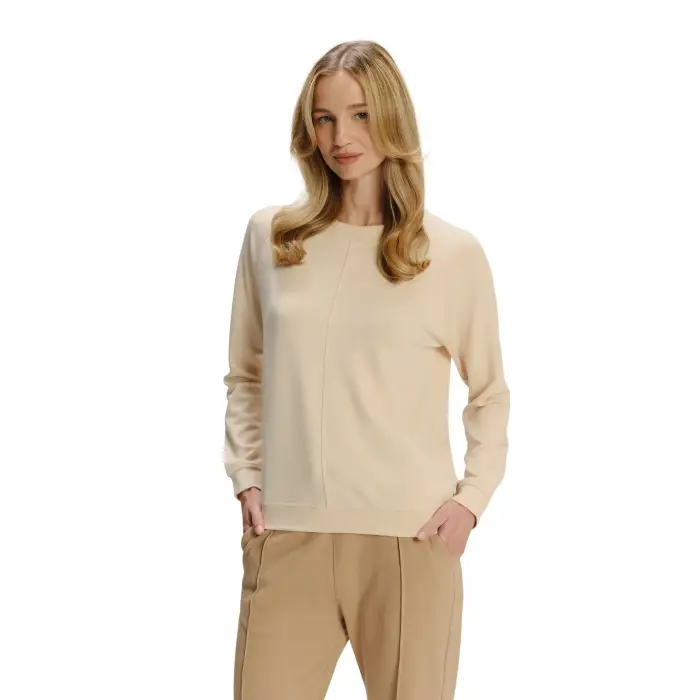 Greenpoint Felpa da donna GPKW25BZA0260 Beige