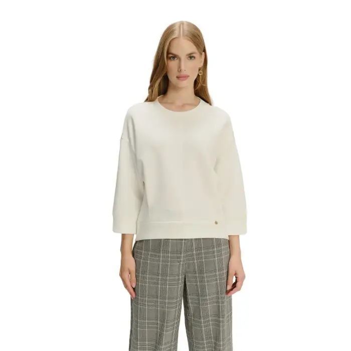 Felpa maniche 3/4 donna Greenpoint Blanc