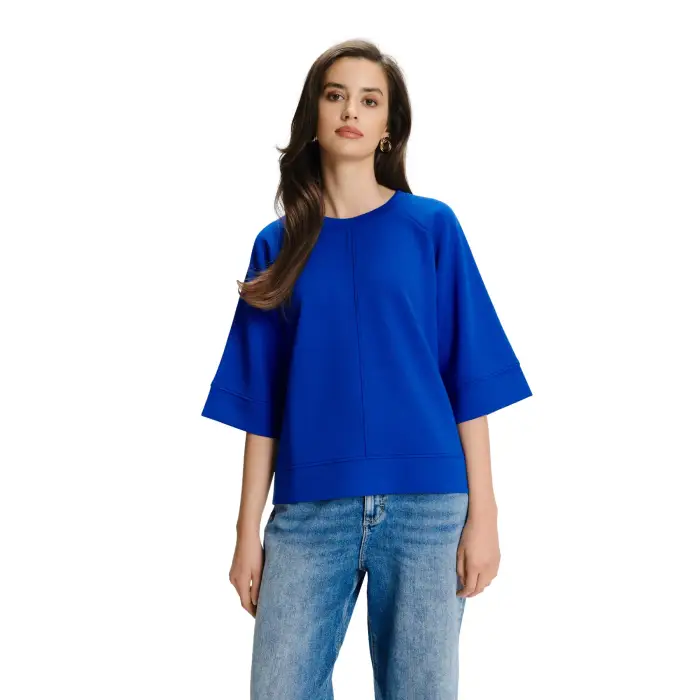 Felpa maniche 3/4 donna Greenpoint Bleu