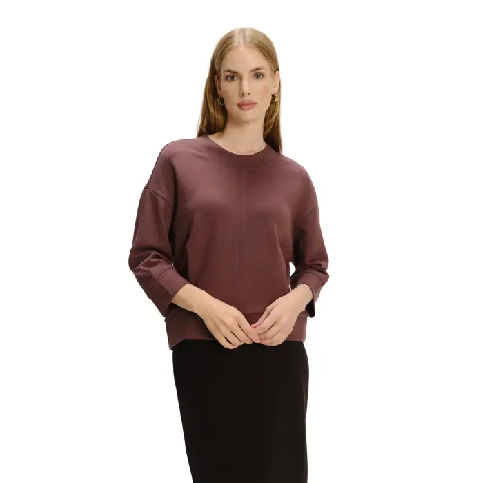 Felpa maniche 3/4 donna Greenpoint Marron