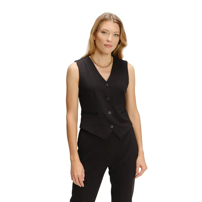 Gilet da costume classico chiuso donna Greenpoint Noir