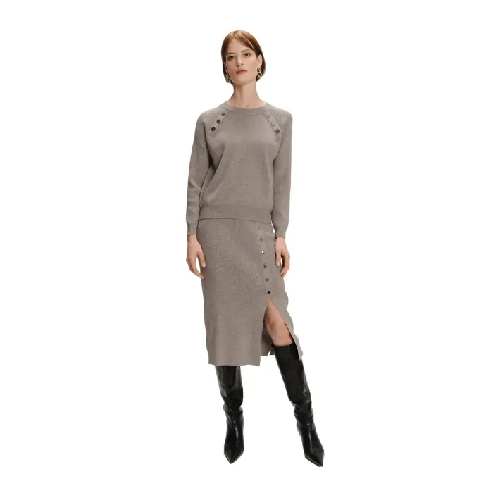 Gonna da donna in maglia Greenpoint Gris