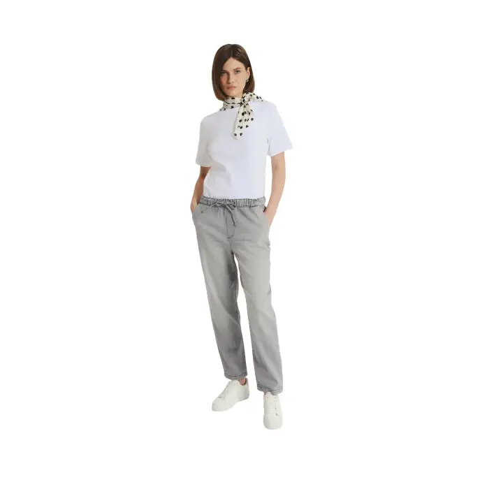 Jeans a vita elasticizzata donna Greenpoint Gris