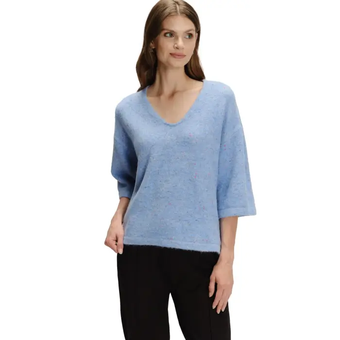 Maglia a maniche 3/4 in lana donna Greenpoint Bleu