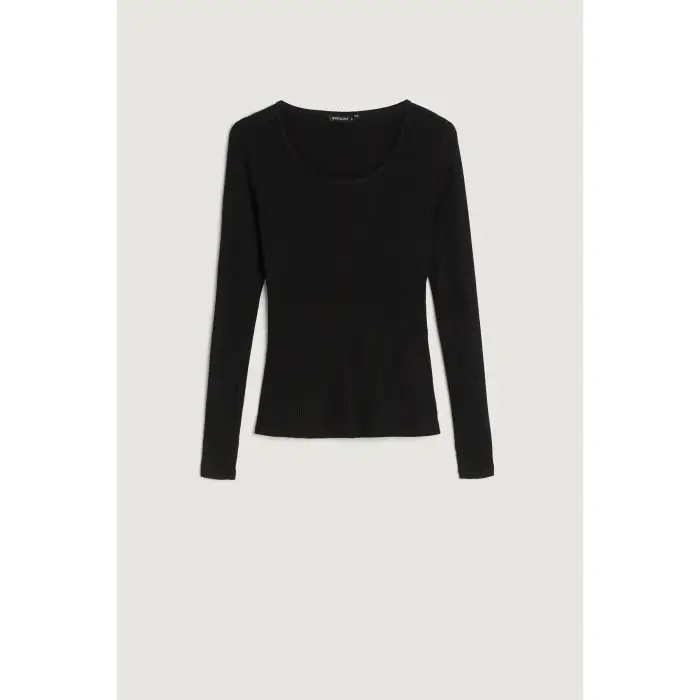 Greenpoint Maglietta a manica lunga da donna Noir