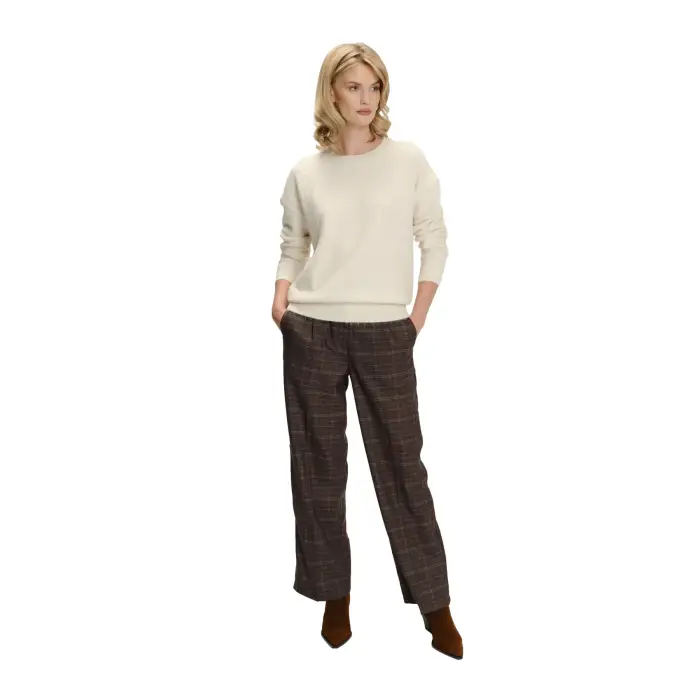 Pantaloni con chiusura a bottone donna Greenpoint Noir