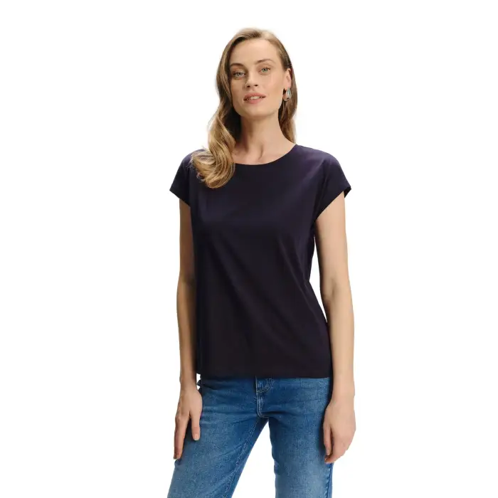 T-shirt da donna in cotone Greenpoint Bleu