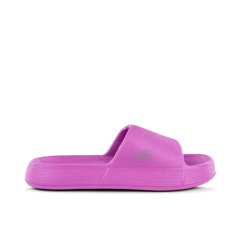 GRIFF Ciabatte mare fucsia da donna in gomma con suola platform