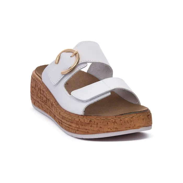 Sandali con zeppa Grunland BIANCO 40DAST