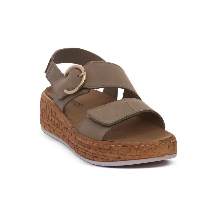 Sandali con zeppa Grunland KAKI 40DAST Verde