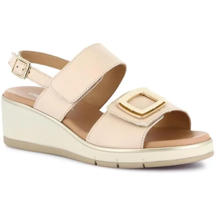 Sandali con zeppa Grunland SA2000-BEIGE
