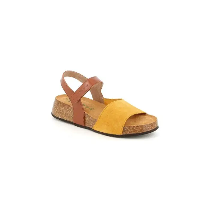 Sandali con zeppa Grunland SB2041 Giallo