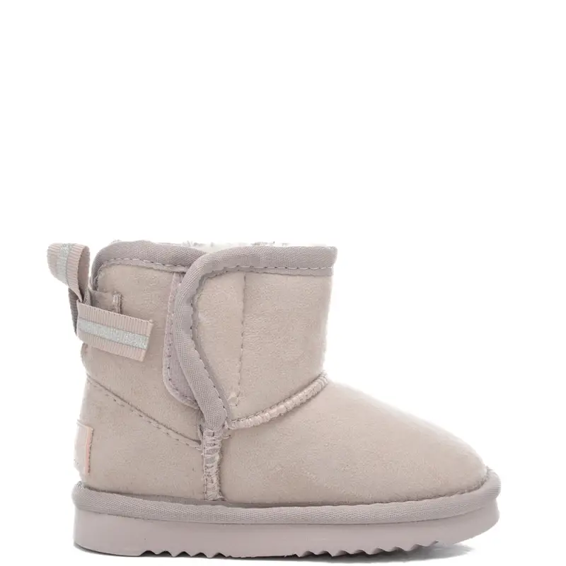 Grunland stivaletti da bambina croy in suede con fiocco in tessuto applicato sul retro glicine