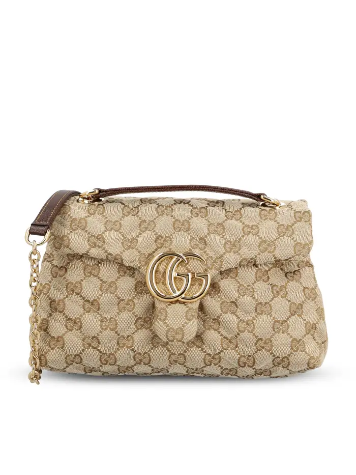 GUCCI Borsa A Spalla GG Marmont BEIGE