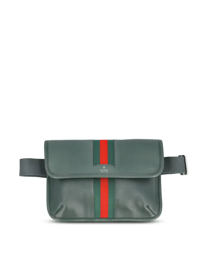 Borsa realizzata in pelle VERDE