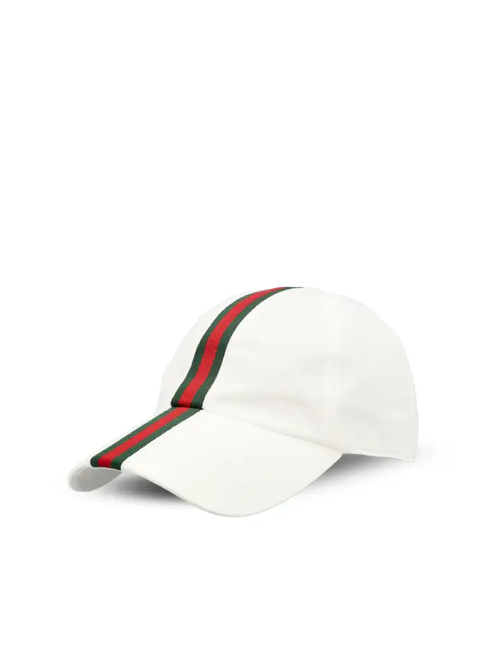 GUCCI Cappellino Da Baseball In Cotone BIANCO