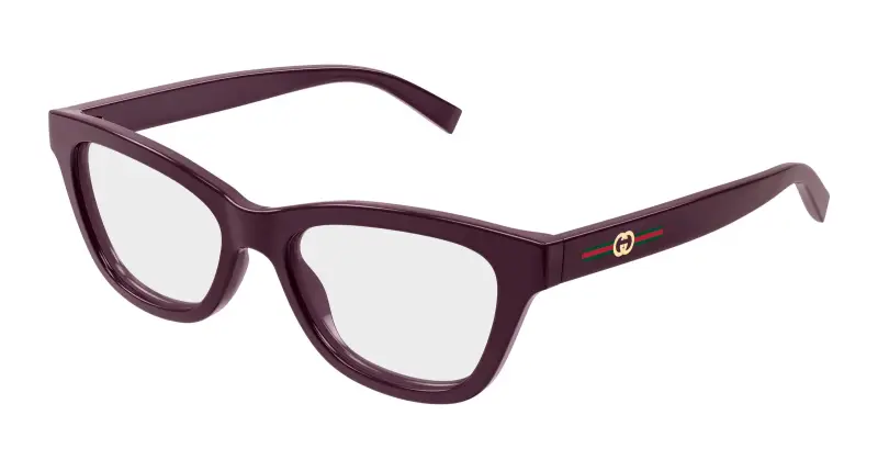 Gucci Donna GG1983O 003 Montature da vista Iniettato Viola Trasparente Cat Eye