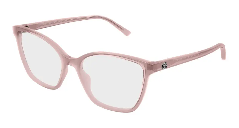 Gucci Donna GG1995O 003 Montature da vista Acetato Rosa Trasparente Cat Eye