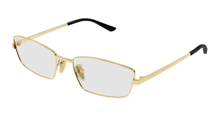 Donna Gucci GG2177S 002 Occhiali da sole Metallo Oro Trasparente Squadrata