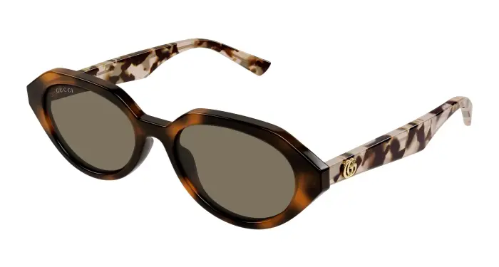 Donna Gucci GG2178S 004 Occhiali da sole Acetato Havana Marrone Geometrica