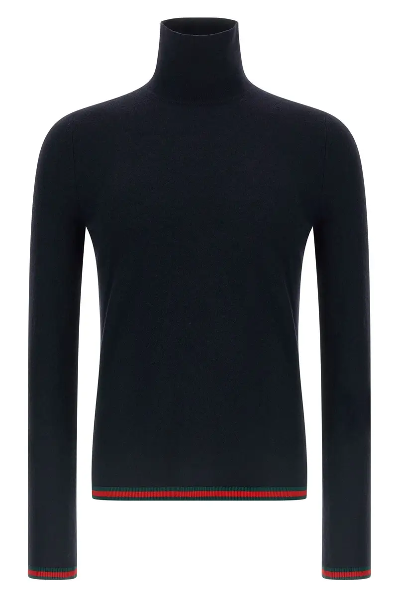 GUCCI Maglia Nastro Web Blu