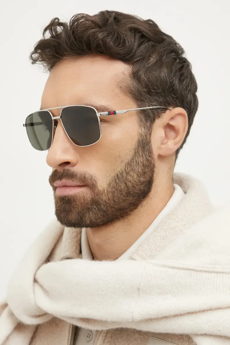 Gucci Occhiali da sole Uomo Argento 2207818