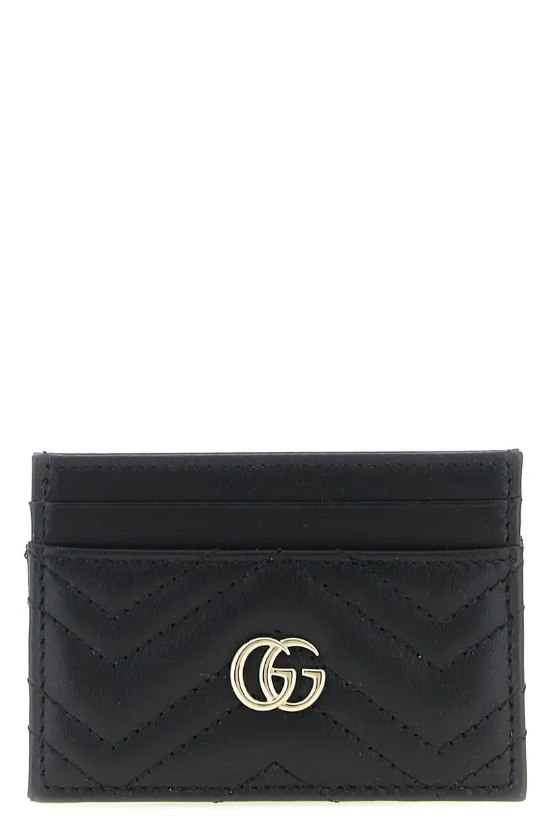 GUCCI Portacarte Gg Marmont Nero