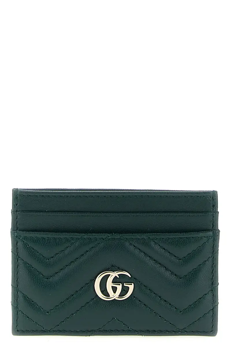 GUCCI Portacarte Gg Marmont Verde