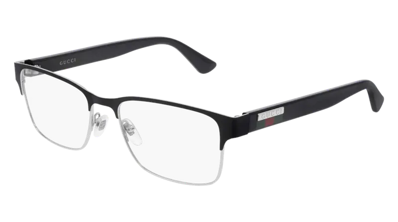 Gucci Uomo GG0750O 001 Montature da vista Metallo Nero Squadrata