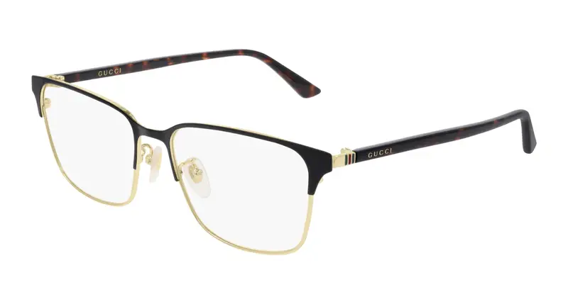 Gucci Uomo GG0756OA 002 Montature da vista Metallo Oro Squadrata
