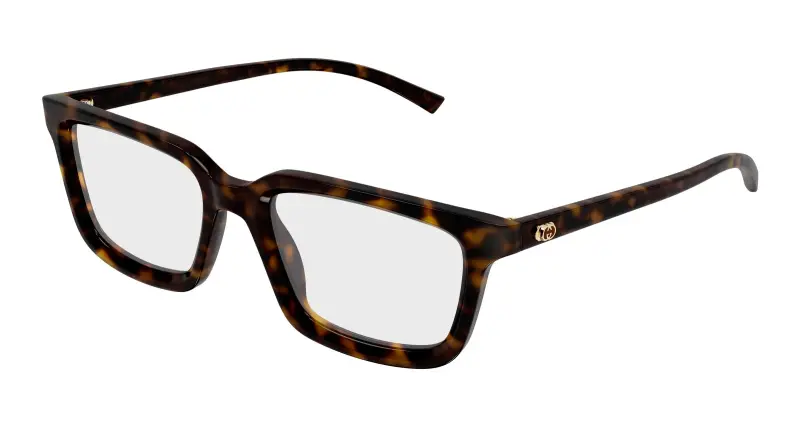 Gucci Uomo GG1947O 006 Montature da vista Acetato Havana Trasparente Squadrata