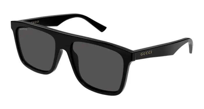 Uomo Gucci GG2182S 001 Occhiali da sole Acetato Nero Grigio Squadrata