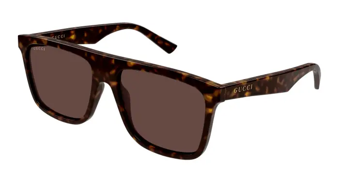 Uomo Gucci GG2182S 002 Occhiali da sole Acetato Havana Marrone Squadrata