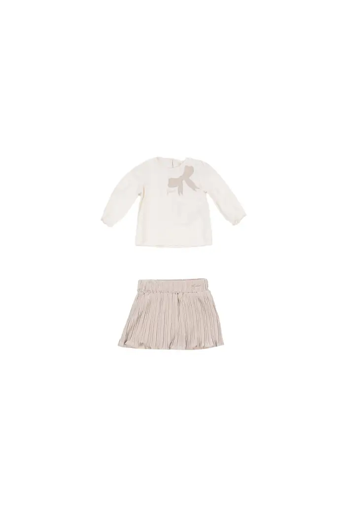 Guess bambina completo a6rg15k6yw0 g012 set ls t-shirt+knit skirt cere cream OTHER