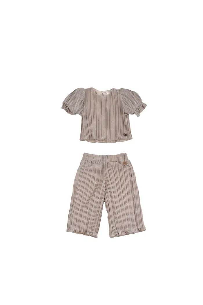 Guess bambina completo k6rg03kd580 f69e set ss top+palazzo pants cere sand OTHER