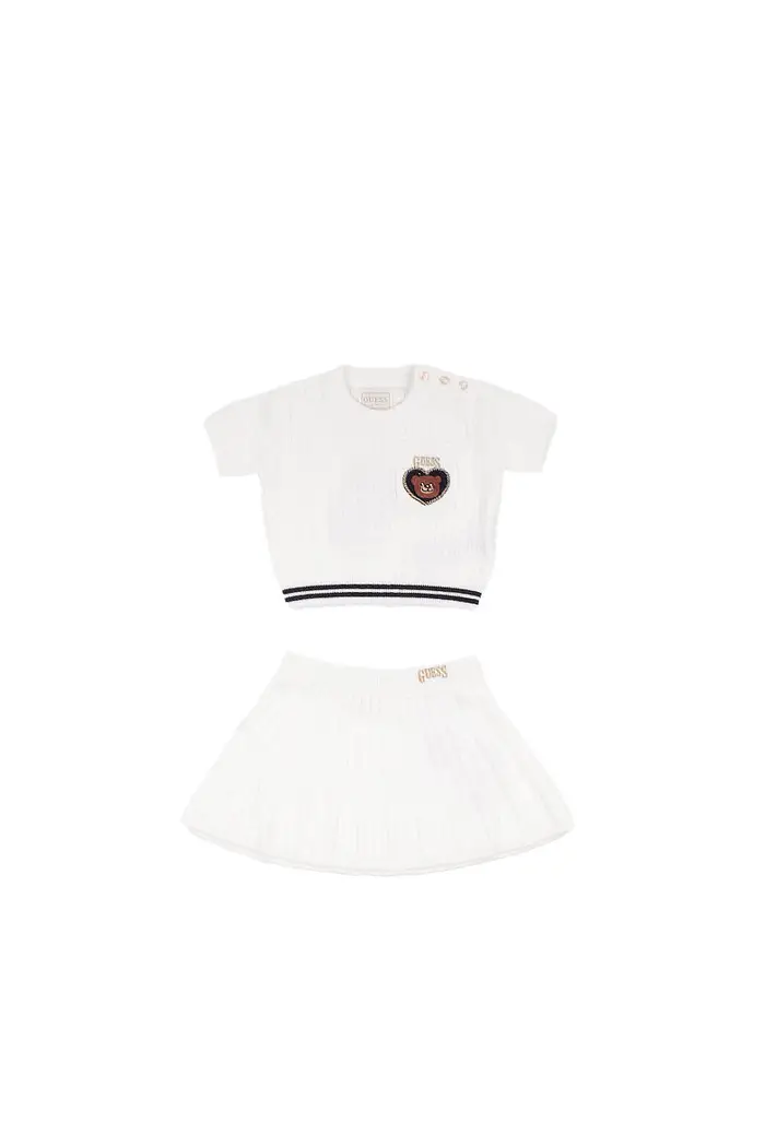 Guess bambina completo k6rg08z37l1 g012 set ss sweater skirt cream OTHER