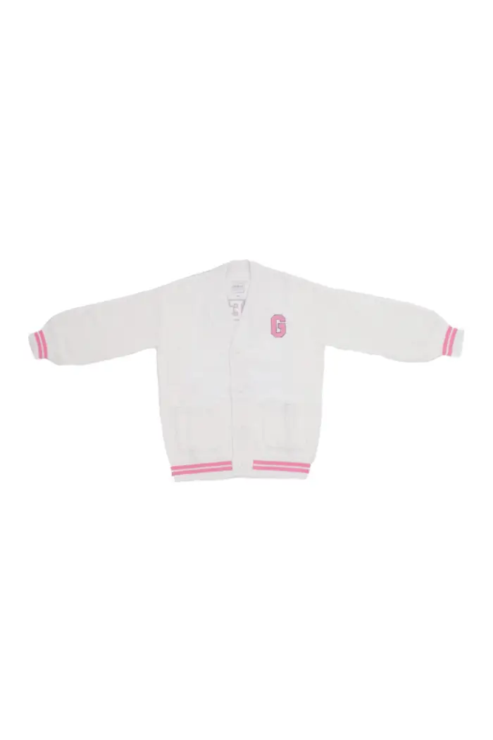 Guess bambina maglia j5yr11 z3of0 g011 ls cardigan pure white