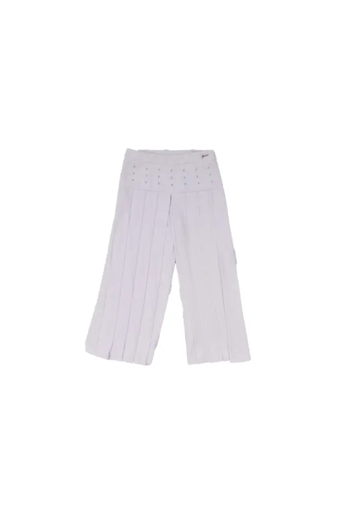 Guess bambina pantalone j5rb00 wgul0 g011 crepe culotte pants ceremony white