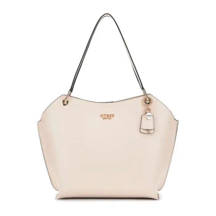 Borsa a mano donna Guess Eco Evaine Blanc