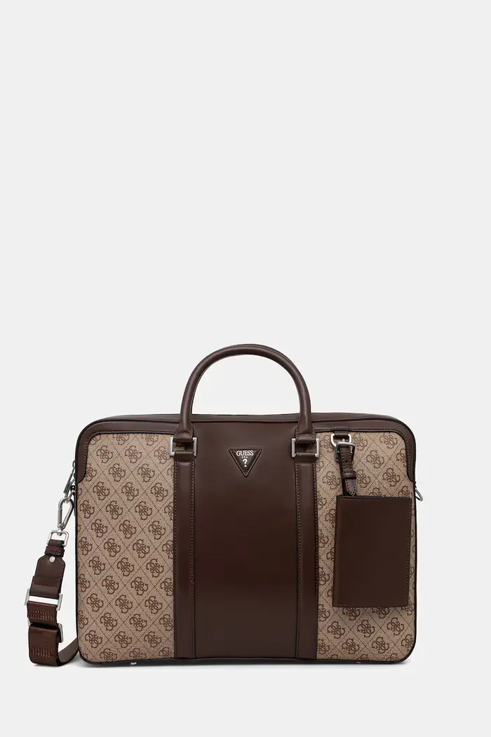 Guess Borsa da laptop da uomo MILANO Beige