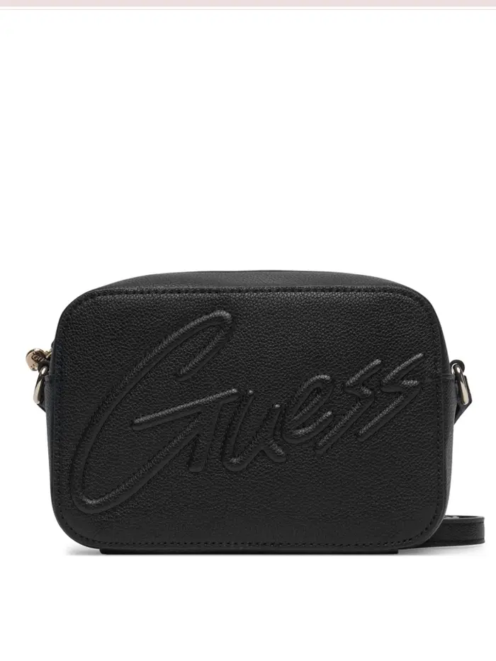 Guess borsa kids camera bag nera con logo