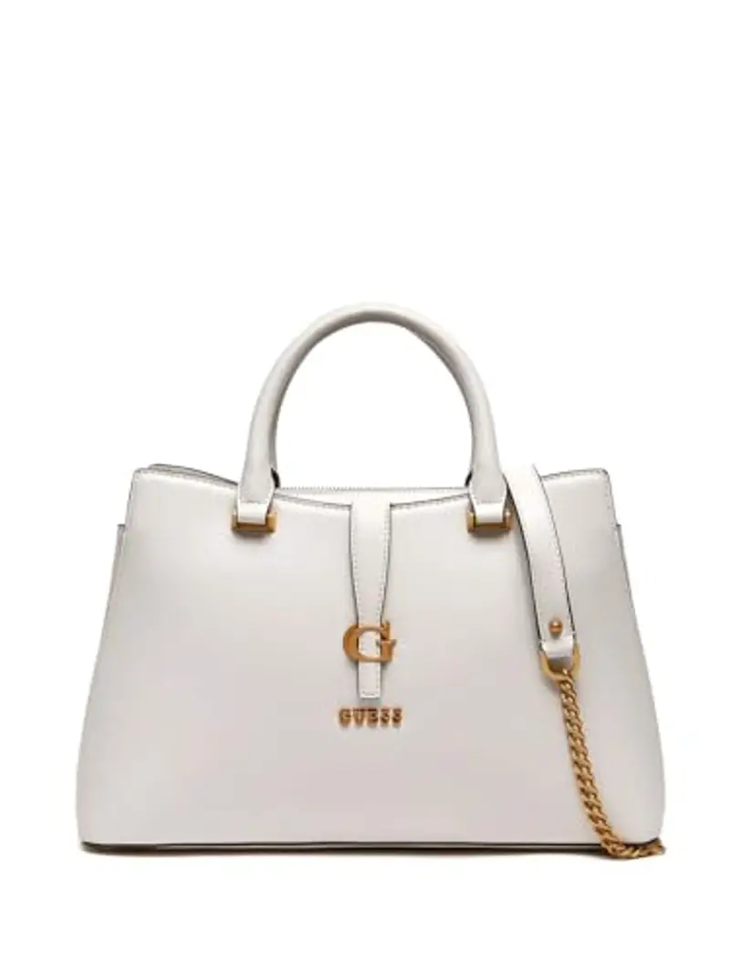 Guess Borse grandi KUBA TRI COMPARTMENT SATCHEL HWVA93 29060 Panna - 145293000143_UNICA