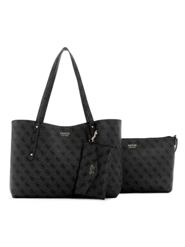 GUESS Brenton Tote Coal Logo
