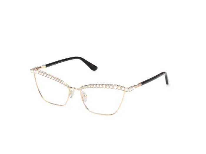Guess by Marciano Donna GM50057 32 Montature da vista Metallo Oro Cat Eye Normale