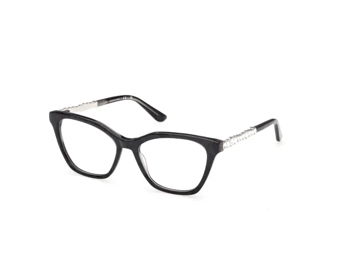 Guess by Marciano Donna GM50059 5 Montature da vista Acetato Nero Squadrata Normale