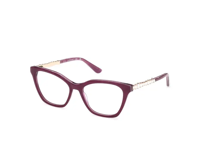 Guess by Marciano Donna GM50059 83 Montature da vista Acetato Viola Squadrata Normale