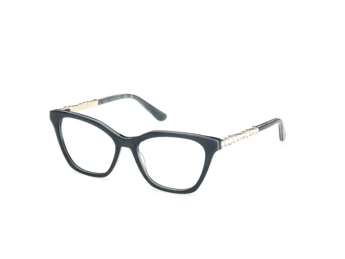 Guess by Marciano Donna GM50059 89 Montature da vista Acetato Turchese Squadrata Normale